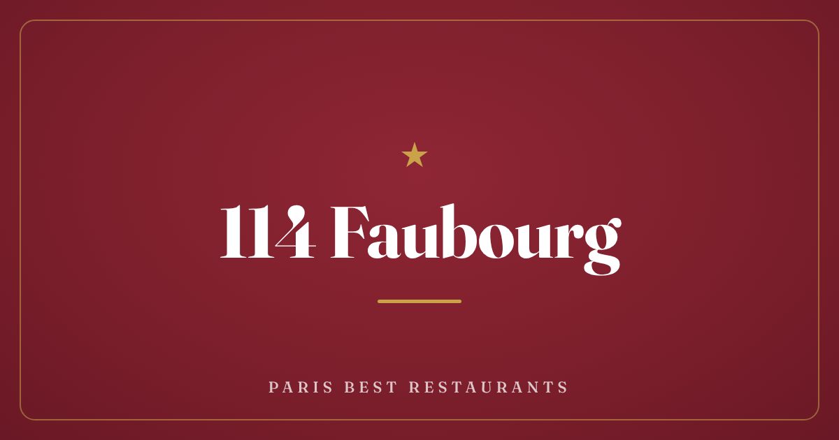 114 Faubourg