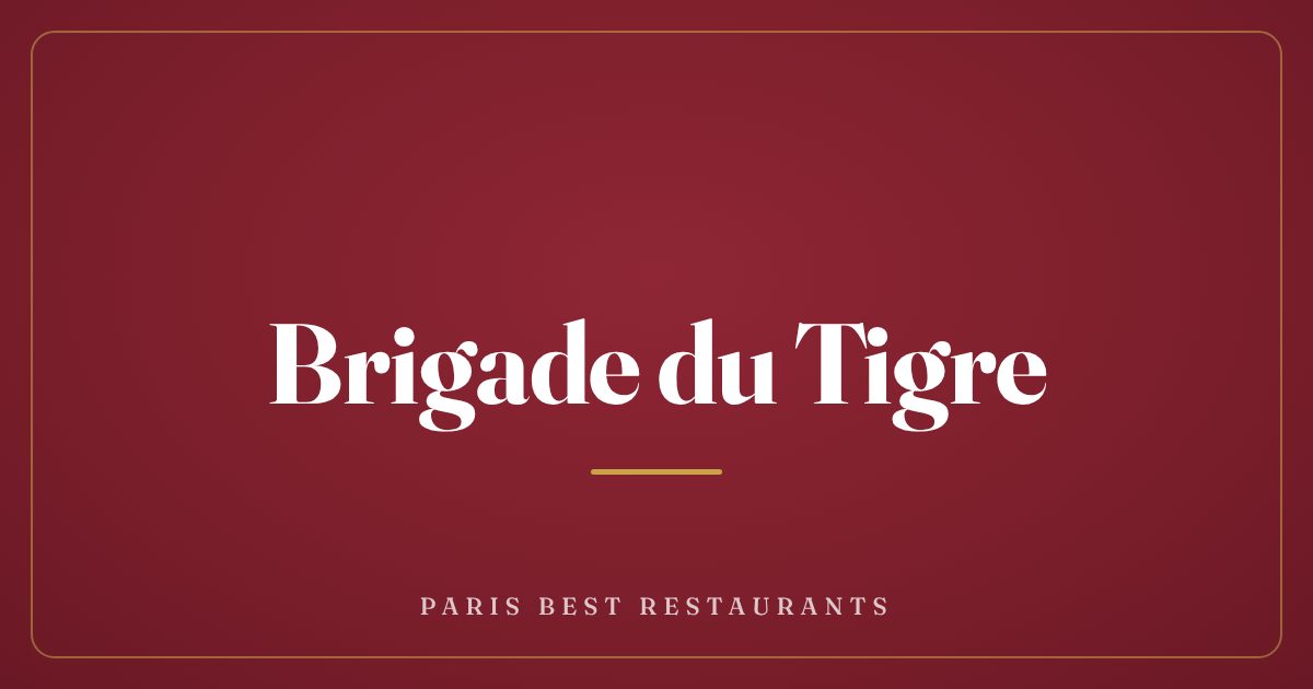 Brigade du Tigre