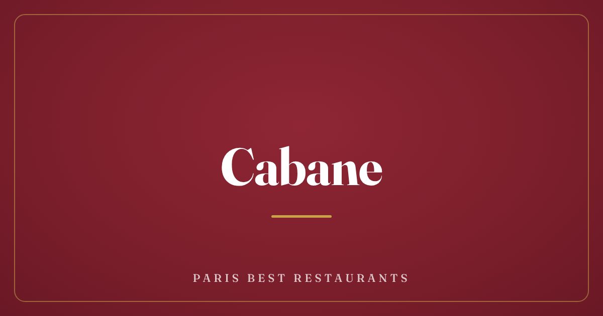 Cabane
