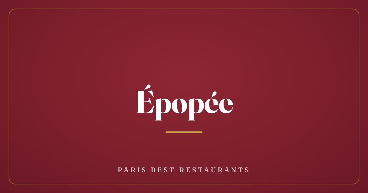 Épopée
