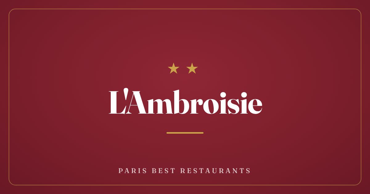 L'Ambroisie