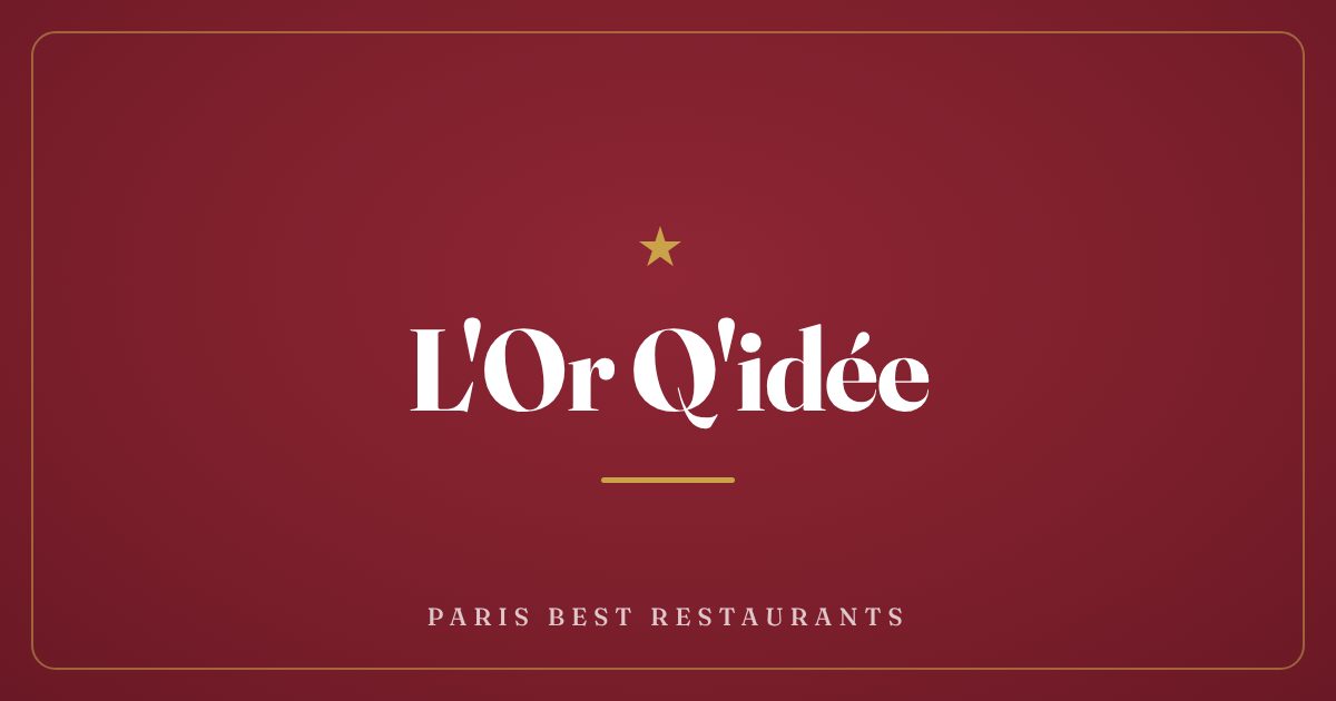 L'Or Q'idée