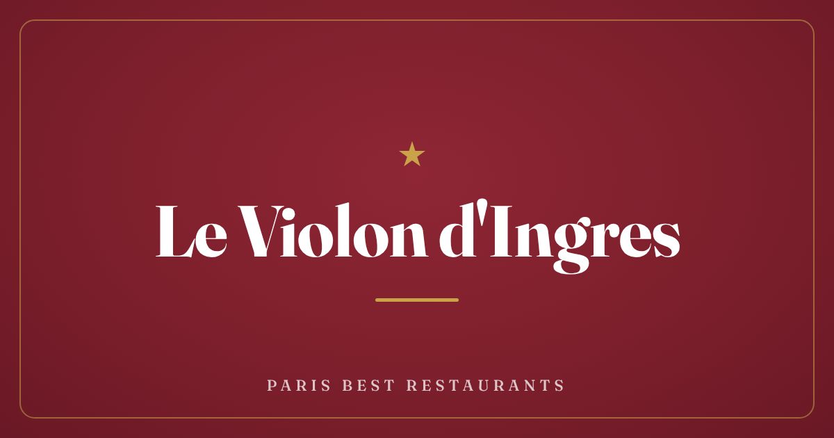 Le Violon d'Ingres