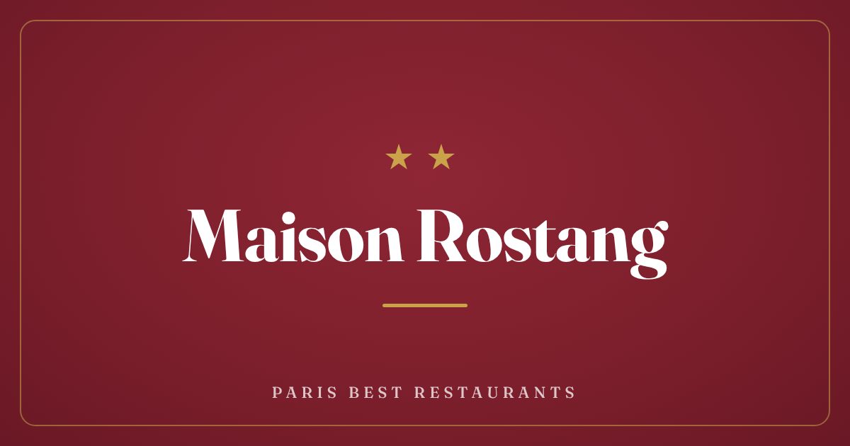 Maison Rostang