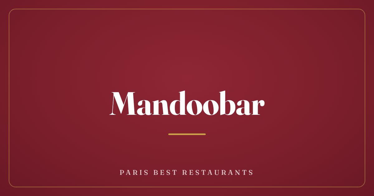 Mandoobar