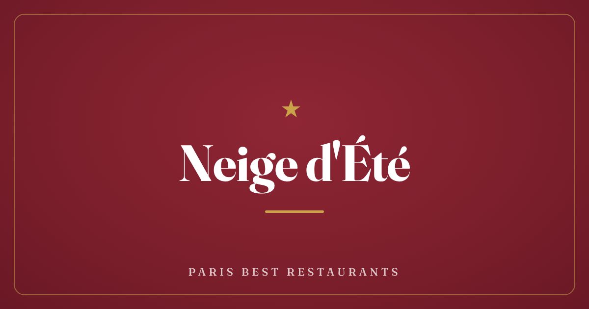 Neige d'Été