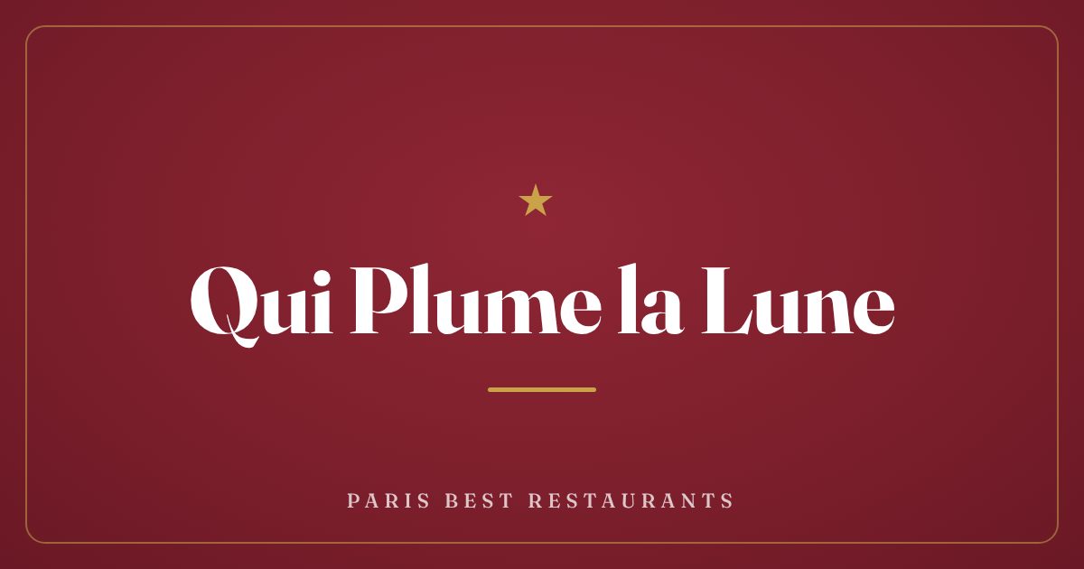 Qui Plume la Lune