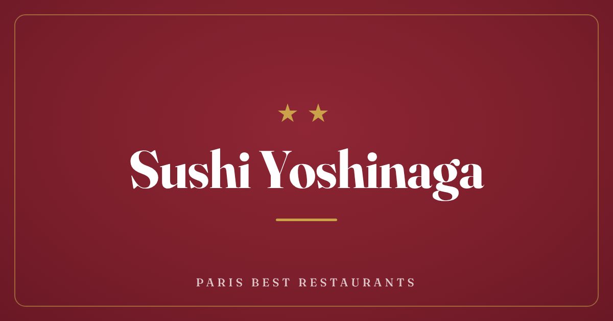 Sushi Yoshinaga